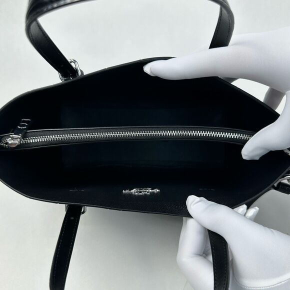 NWT COACH Crocodile Embossed Leather Purse in Black CW017 - Picture 9 of 13